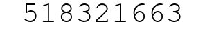 Number 518321663.