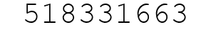 Number 518331663.