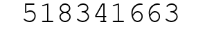 Number 518341663.