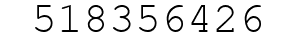 Number 518356426.