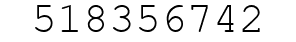 Number 518356742.