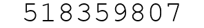 Number 518359807.