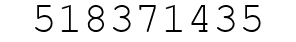 Number 518371435.
