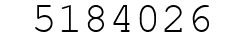 Number 5184026.