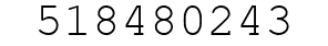 Number 518480243.