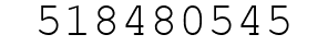 Number 518480545.