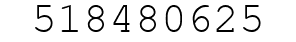 Number 518480625.