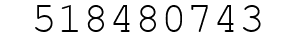 Number 518480743.