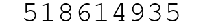 Number 518614935.