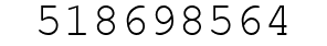 Number 518698564.