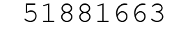 Number 51881663.