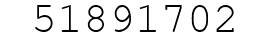 Number 51891702.