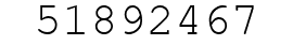 Number 51892467.