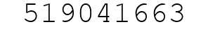 Number 519041663.