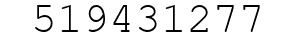 Number 519431277.
