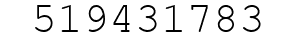 Number 519431783.
