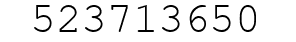 Number 523713650.