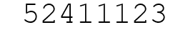 Number 52411123.