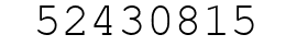 Number 52430815.