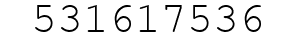Number 531617536.