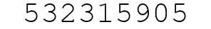 Number 532315905.