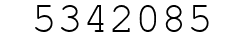 Number 5342085.