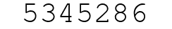 Number 5345286.