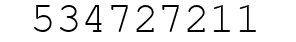 Number 534727211.