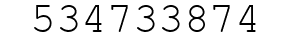 Number 534733874.