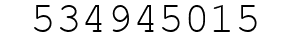 Number 534945015.
