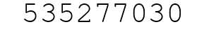 Number 535277030.