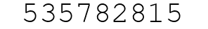 Number 535782815.