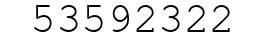 Number 53592322.