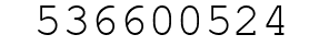 Number 536600524.