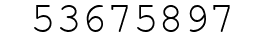 Number 53675897.