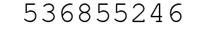 Number 536855246.