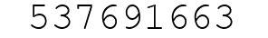 Number 537691663.
