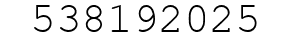Number 538192025.