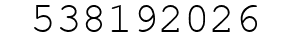 Number 538192026.