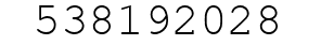 Number 538192028.