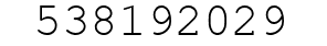 Number 538192029.