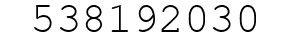 Number 538192030.