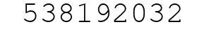 Number 538192032.
