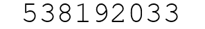 Number 538192033.