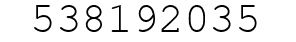Number 538192035.
