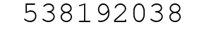 Number 538192038.