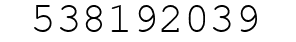 Number 538192039.
