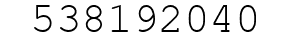 Number 538192040.