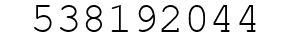 Number 538192044.