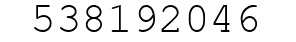 Number 538192046.